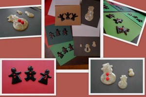 Gingerbread and Snowman cards by Maike's Marvels