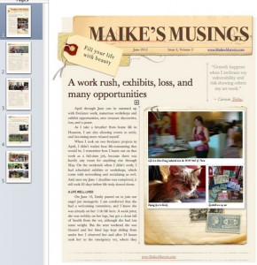 photo and newsletter copyright Maike's Marvels