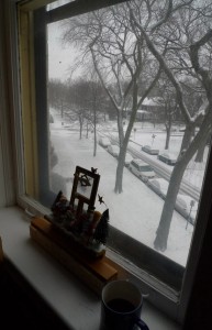 Christmas morning view