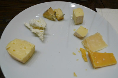 cheeses at the Wine and Cheese Pairing