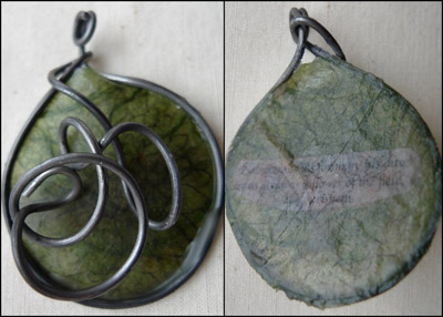 Psalms 103:15 wax and wire pendant by Maike's Marvels