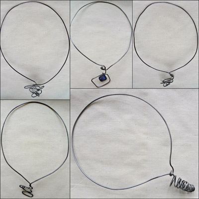 wire necklaces by Maike's Marvels