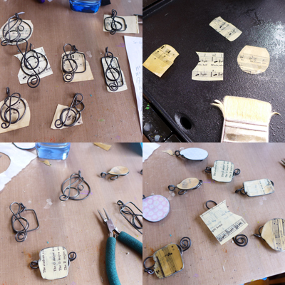 collaging clefs