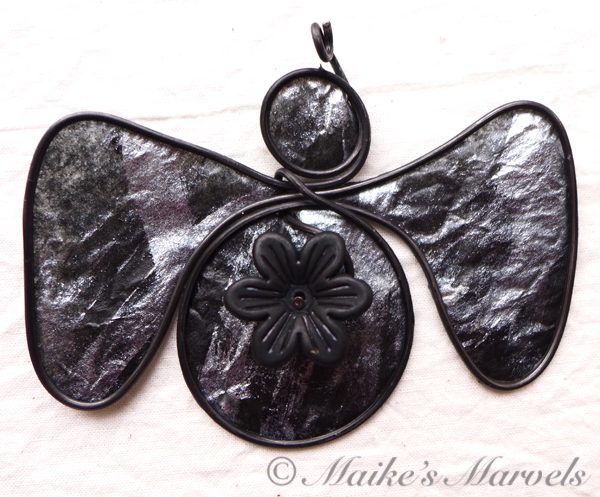 Black Angel Ornament by Maike's Marvels