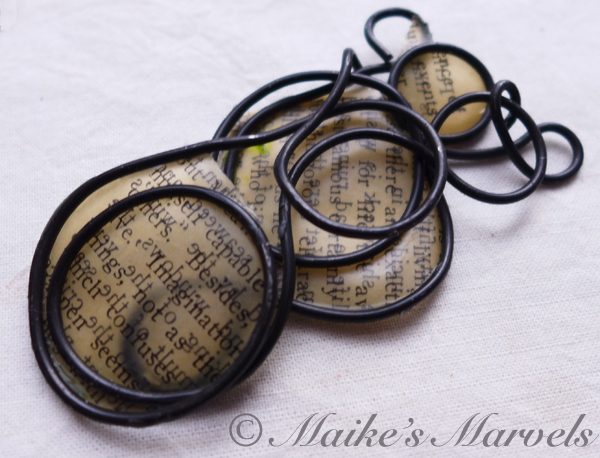 Maike's Marvels Wax and Wire Pendant